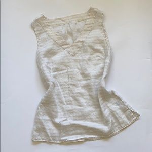 Thin v neck linen tank